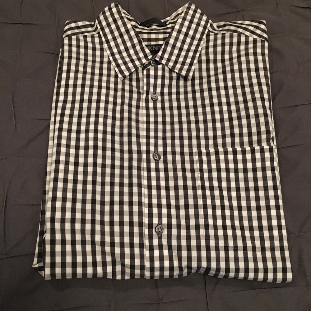 Dkny Button Down Dress Shirt - image 1